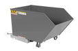 Vestil H-50-HD-GY-SG Steel Heavy Duty Low Profile Self Dumping Hopper 1/2 Cubic Yard 6,000 lb. Capacity Battleship Gray