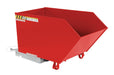 Vestil H-50-LD-SR Steel Light Duty Low Profile Self Dumping Hopper 1/2 Cubic Yard 2,000 lb. Capacity Red