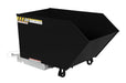 Vestil H-50-MD-BLK-SG Steel Medium Duty Low Profile Self Dumping Hopper 1/2 Cubic Yard 4,000 lb. Capacity Semi Gloss Black