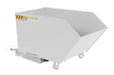 Vestil H-50-MD-WHT Steel Medium Duty Low Profile Self Dumping Hopper 1/2 Cubic Yard 4,000 lb. Capacity White