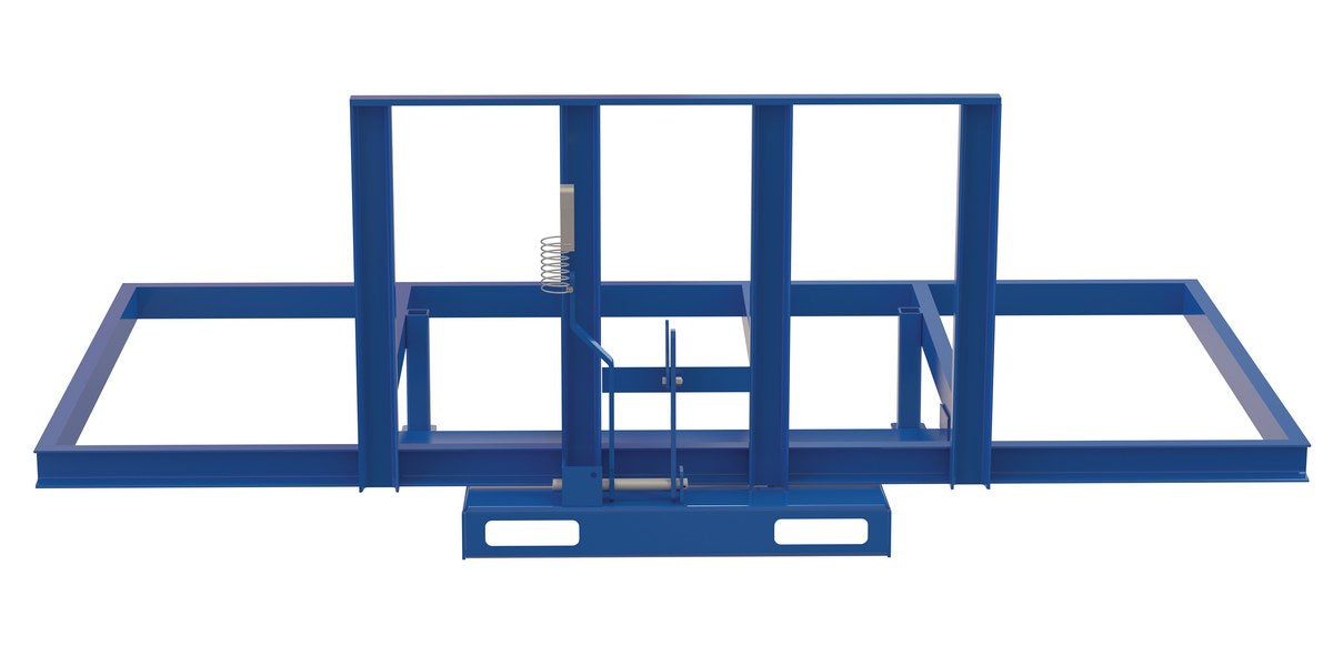 Vestil H-FBOD-4896-2 steel open sided hopper open deck - view 4