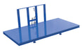 Vestil H-FBSD-4896-2 Steel Open Sided Hopper Solid Deck 2,000 lb. Capacity Blue