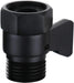 wonderland shower inc Water Flow Control Valve Brass G1/2 shower Flow Restrictor Adjustable Water Volume for... - Side View