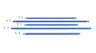 Vestil HBS-10124 Steel Structural Cantilever Brace Set 48 in. x 144 in. Blue