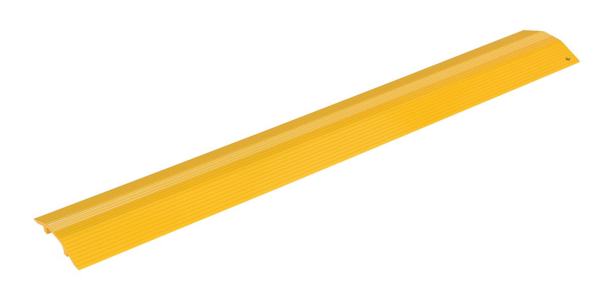Vestil HCR-48-Y Aluminum Extruded Hose and Cable Crossover 48 in. Length Yellow