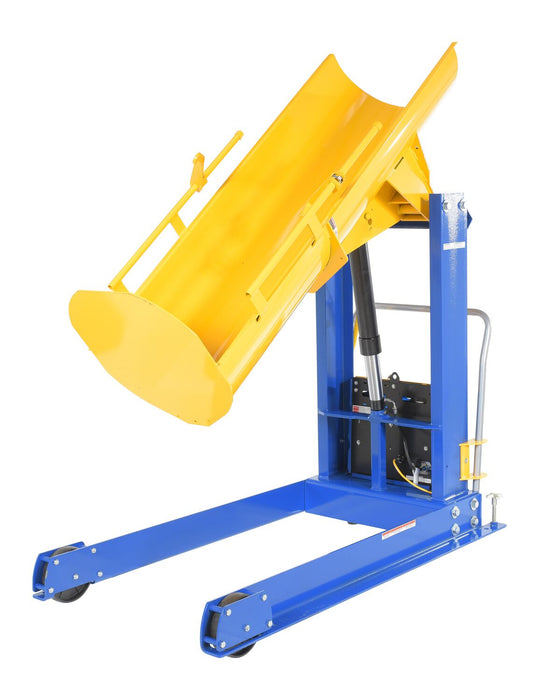 Vestil HDD-48-10-P-DC steel dc powered portable hydraulic drum dumper - view 2