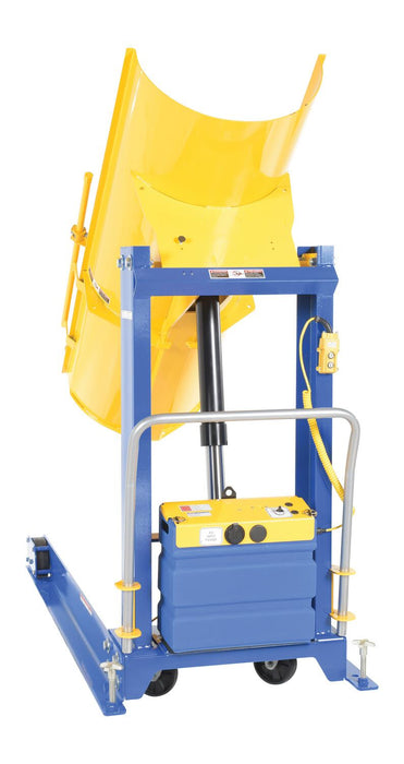 Vestil HDD-48-10-P-DC steel dc powered portable hydraulic drum dumper - view 4