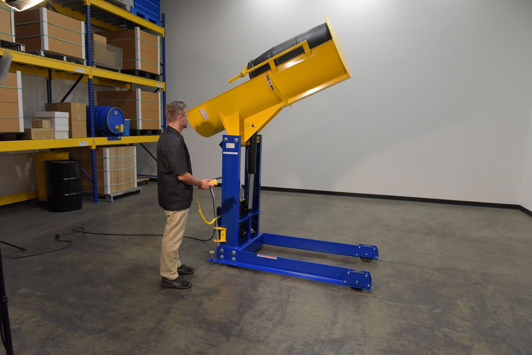 Vestil HDD-48-10-P steel portable hydraulic drum dumper - view 13