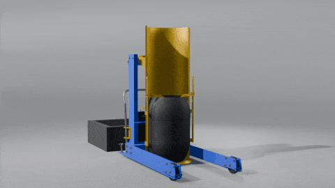 Vestil HDD-48-10-P steel portable hydraulic drum dumper - view 15