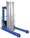 Vestil HDD-48-7-P-SSC Stainless Steel Portable Hydraulic Drum Dumper 48 in. Dump Height 750 lb. Capacity Blue/Silver