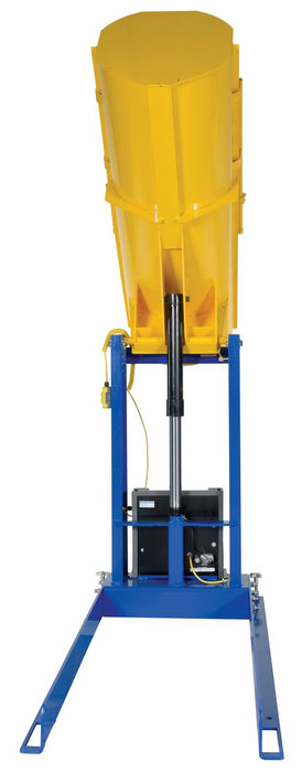 Vestil HDD-48-7-S steel stationary hydraulic drum dumper - view 3