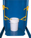 Vestil HDD-5G-ADP Steel Hydraulic Drum Dumper Adapter 2 in. Diameter For 5 Gallon Pails Yellow