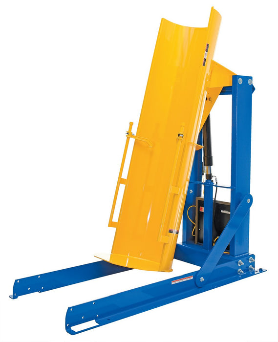 Vestil HDD-60-10-S steel stationary hydraulic drum dumper - view 2