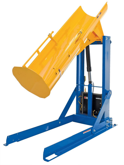 Vestil HDD-60-10-S steel stationary hydraulic drum dumper - view 3