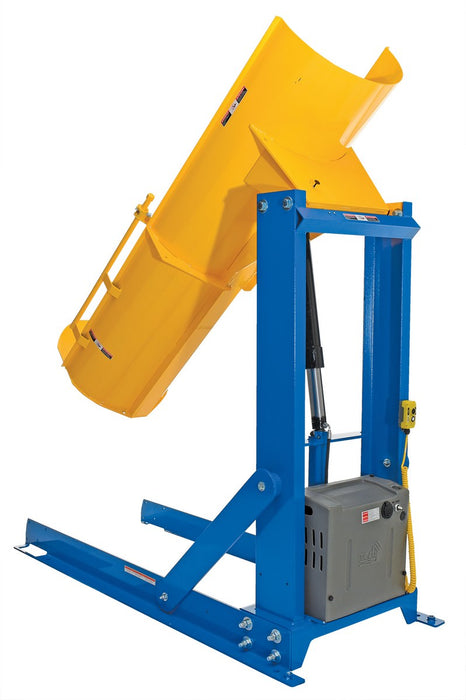 Vestil HDD-60-10-S steel stationary hydraulic drum dumper - view 4