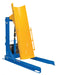 Vestil HDD-60-15-S Steel Stationary Hydraulic Drum Dumper 60 in. Dump Height 1,500 lb. Capacity Blue / Yellow