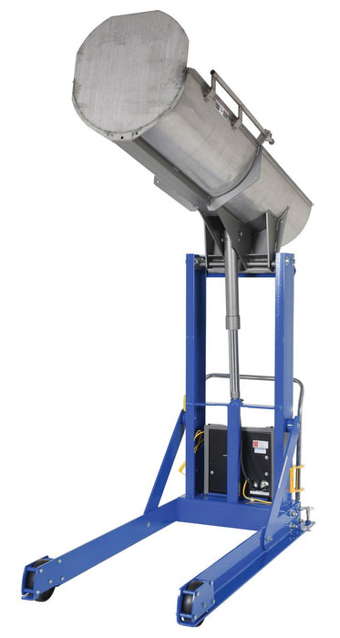 Vestil HDD-60-7-P-SSC stainless steel portable hydraulic drum dumper - view 2