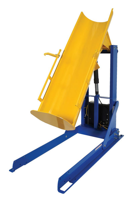 Vestil HDD-60-7-S steel stationary hydraulic drum dumper - view 2