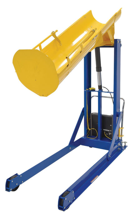 Vestil HDD-72-10-P-DC steel dc powered portable hydraulic drum dumper - view 2