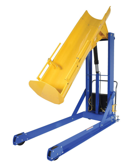 Vestil HDD-72-15-P-DC steel dc powered portable hydraulic drum dumper - view 2