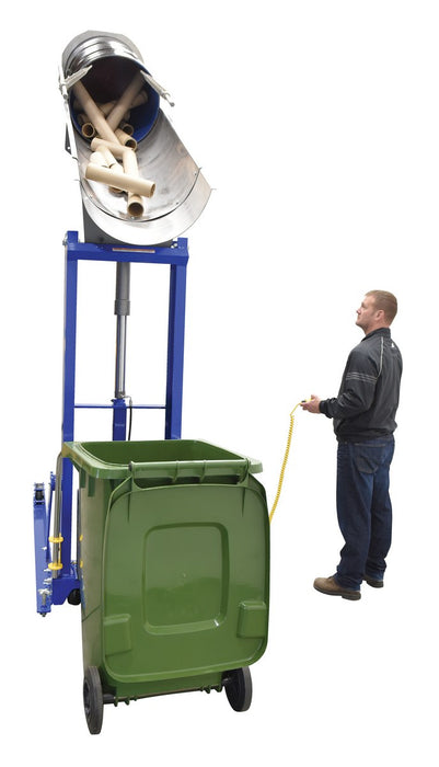 Vestil HDD-72-7-P-SSC stainless steel portable hydraulic drum dumper - view 6