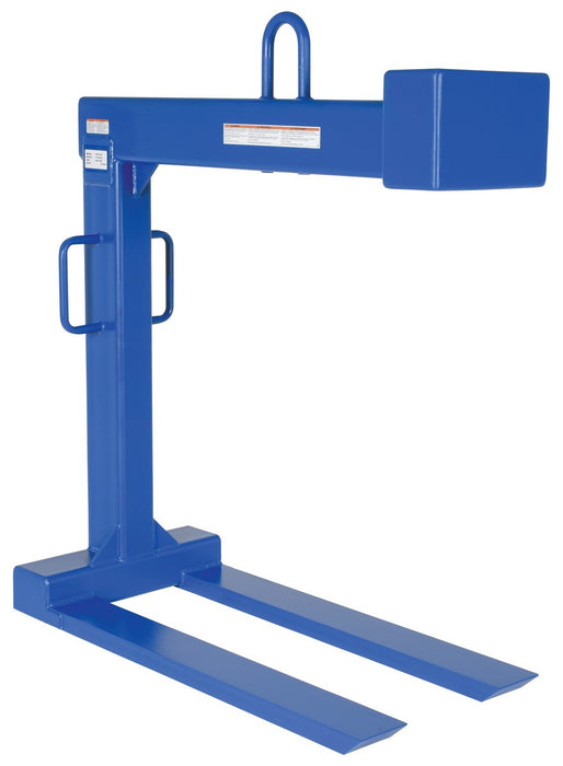 Vestil HDP-6-48 Steel Pallet Lifter 48 in. Fork 6,000 lb. Capacity Blue