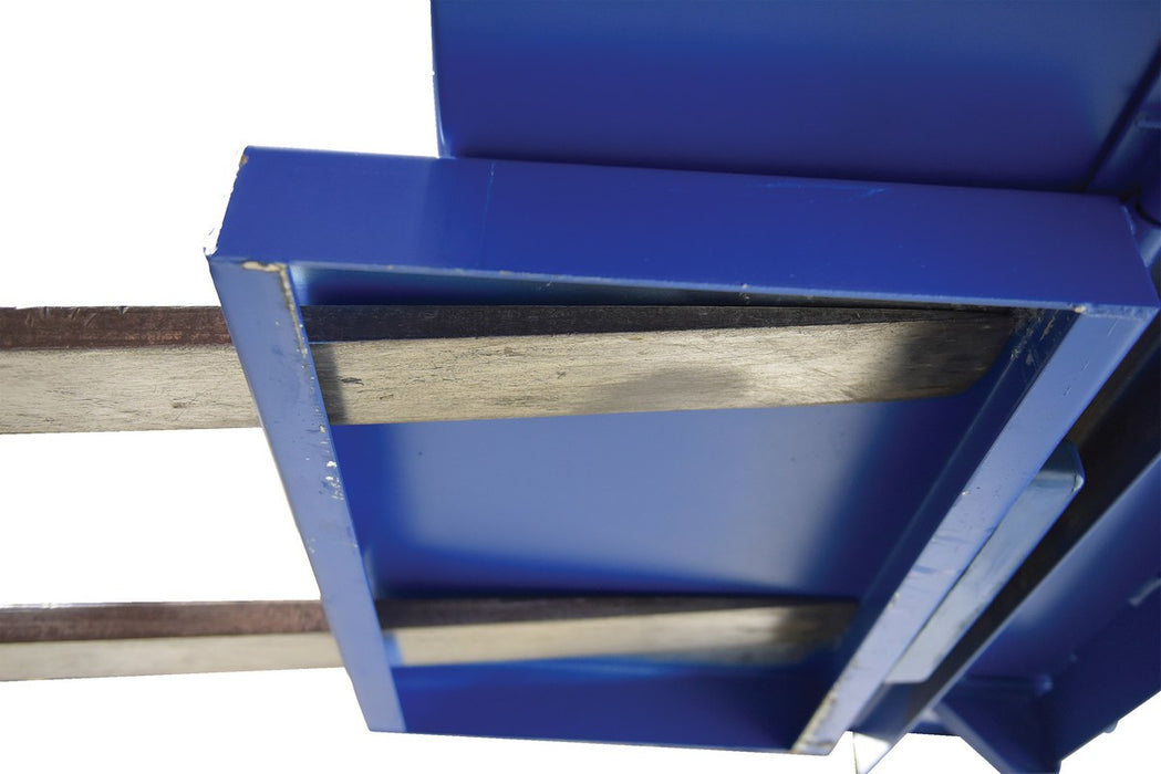 Vestil HDROP-100-LD steel light duty self dumping hopper with fold down - view 5