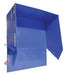 Vestil HDROP-100-LD steel light duty self dumping hopper with fold down - view 6