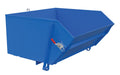 Vestil HDROP-100-MD Steel Medium Duty Self Dumping Hopper with Fold Down Front 1 Cubic Yard 4,000 lb. Capacity Blue