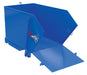 Vestil HDROP-50-LD steel light duty self dumping hopper with fold down - view 2