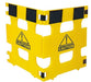 Vestil HG-2F Polyethylene 2 Panel Multi Purpose Barricades 74 in. Length Yellow
