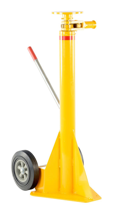 Vestil HI-J Steel Ratchet Trailer Stabilizing Jack 100,000 lb. Static Capacity Yellow