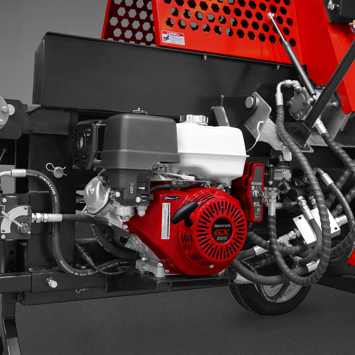 Honda GX390 Engine Firewood Log Splitter Processor with Conveyor,  20t — lifestyle view