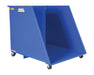 Vestil HOP-OE Steel Open Ended Low Profile Parts Hopper 2,000 lb. Capacity Blue