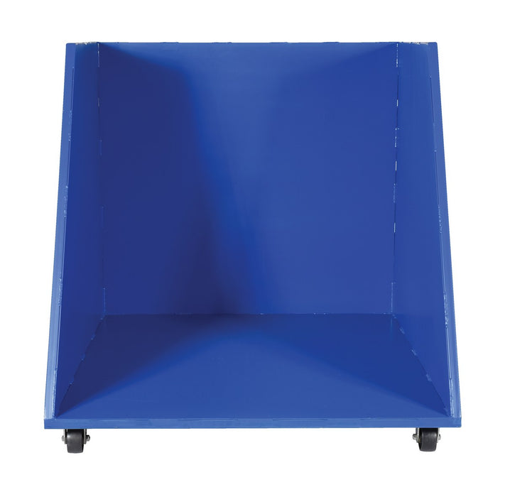 Vestil HOP-OE steel open ended low profile parts hopper - view 3
