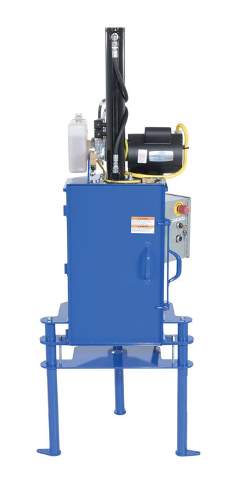 Vestil HPC-405 Steel Hydraulic Pail Crusher 5 Gallon Capacity Blue
