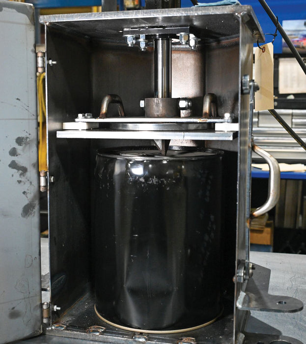 Vestil HPC-405 steel hydraulic pail crusher - view 8