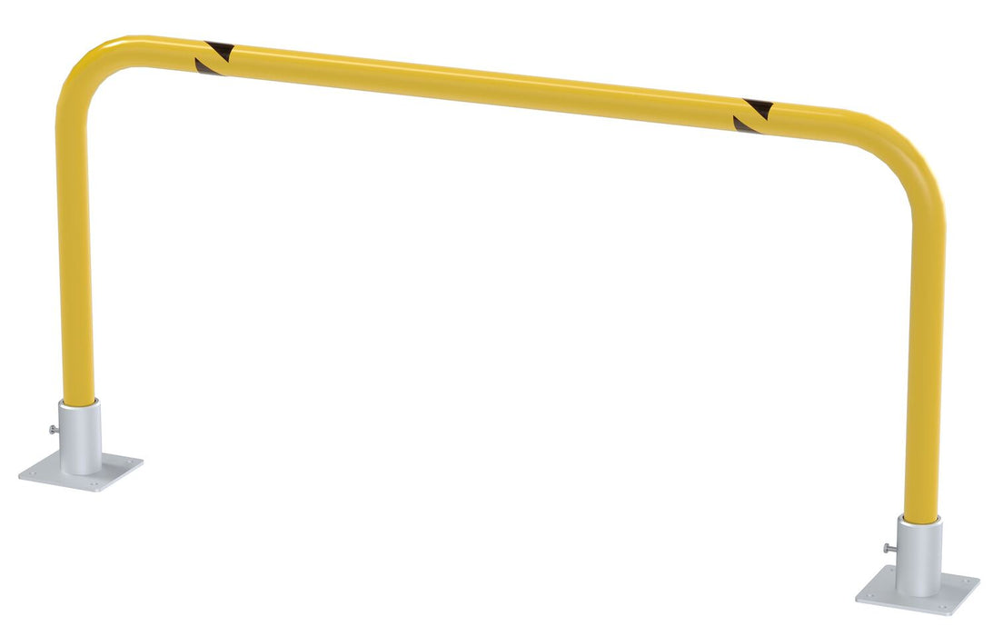 Vestil HPRO-R-48-24-2 Steel Removable High Profile Machine and Rack Guard 48 in. x 24 in. x 2 in. Yellow