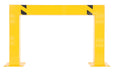 Vestil HPRO-SQ-48-24-5 Steel Square High Profile Machinery and Rack Guard 48 in. x 24 in. x 5 in. Yellow