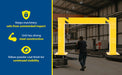 Vestil HPRO-SQ-48-24-5 steel square high profile machinery and rack guard feature overview 2