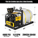 4000 PSI 4 GPM 15 HP ZONSEN E-Start Gas Engine Hot Water Pressure Washer Skid Mounted with 245 Gal Tank,  HPW40DBT
