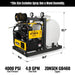 4000 PSI 4 GPM 15 HP ZONSEN E-Start Gas Engine Hot Water Pressure Washer Skid Mounted with 175 Gal Tank,  HPW40DT