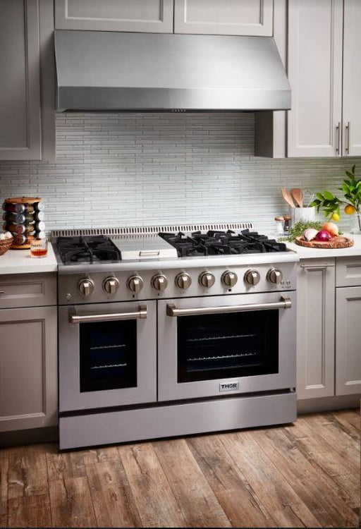 Thor Kitchen 48 in. 6.7 cu. ft. Professional Propane Gas Range in Stainless Steel, HRG4808ULP Thor Kitchen