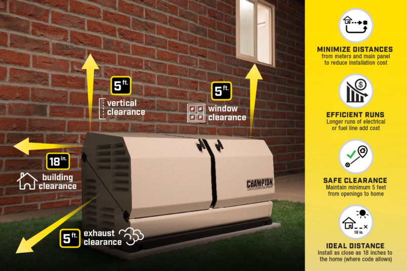 Champion 100835 14kW Home Standby Generator with 100 Amp Transfer Switch New - Detail View