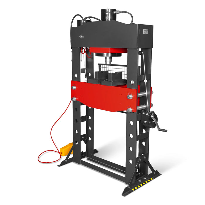 100 Ton H-Frame Air/Hydraulic Shop Press with Hand Winch,  Fully Welde — view 20