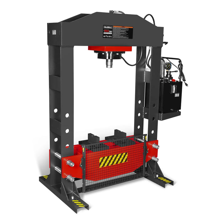 150 Ton H-Frame Electric Hydraulic Shop Press with Double-Acting Cylin — view 26