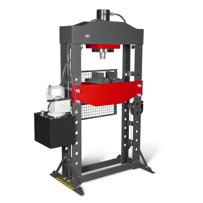 75 Ton H-Frame Electric Hydraulic Shop Press with Hand Winch,  110V Mo — view 23