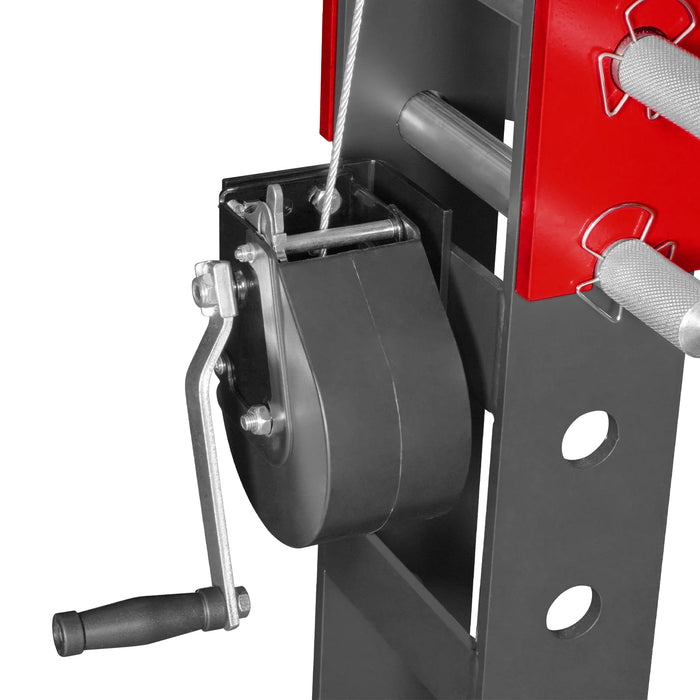 75 Ton H-Frame Electric Hydraulic Shop Press with Hand Winch,  110V Mo — view 12