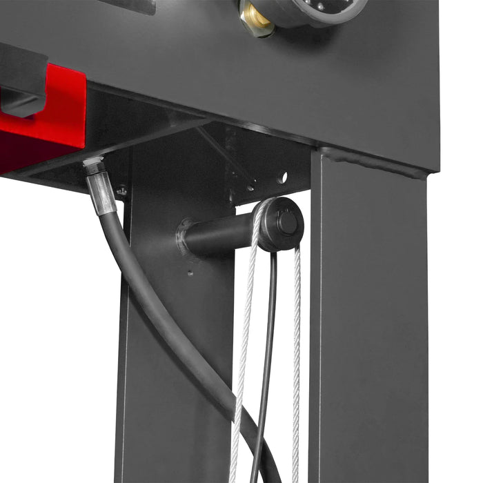 75 Ton H-Frame Electric Hydraulic Shop Press with Hand Winch,  110V Mo — view 14