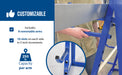 Vestil HSR-4860 steel horizontal storage rack feature overview 1